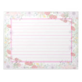 飾り罫線用紙＜桃＞[pk11] ノートパッド (正面)