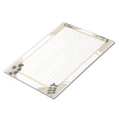 飾り罫線用紙＜茶＞[ch19] ノートパッド (アングル)