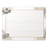 飾り罫線用紙＜茶＞[ch19] ノートパッド (正面)