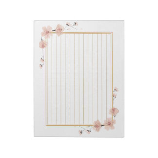 飾り罫線用紙＜茶＞[ch20]  ノートパッド