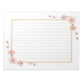 飾り罫線用紙＜茶＞[ch20]  ノートパッド (正面)