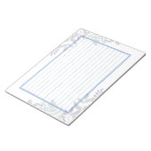 飾り罫線用紙＜青＞13行[bl18] ノートパッド (アングル)