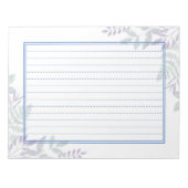 飾り罫線用紙＜青＞13行[bl18] ノートパッド (正面)