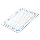 飾り罫線用紙＜青＞[bl19] ノートパッド (アングル)