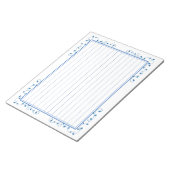 飾り罫線用紙＜青＞[bl20] ノートパッド (アングル)