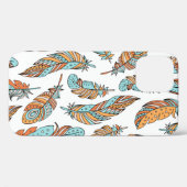 飾り羽毛の継ぎ目のない模様。手描きv Case-Mate iPhoneケース (裏面 (横))