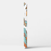 飾り羽毛の継ぎ目のない模様。手描きv Case-Mate iPhoneケース (裏面 / 左)