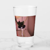 飾り花抽象芸術 タンブラーグラス (正面)