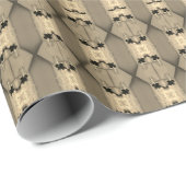 飾り花抽象芸術 ラッピングペーパー (ロールコーナー)