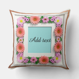 飾り花枠 クッション