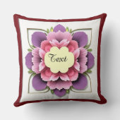 飾り花枠 クッション (裏面)