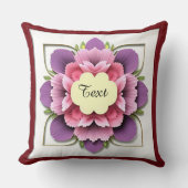 飾り花枠 クッション (正面)