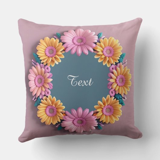 飾り花枠 クッション (裏面)