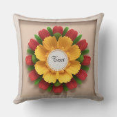 飾り花枠 クッション (裏面)