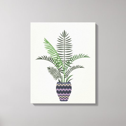 飾り花瓶に植える キャンバスプリント (正面)