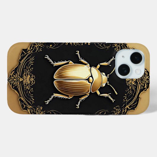 飾り華美地の金甲虫 Case-Mate iPhoneケース (裏面 (横))