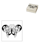 飾り蝶のアートスタンプ ラバースタンプ (押印)