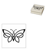 飾り蝶のアートスタンプ ラバースタンプ (押印)