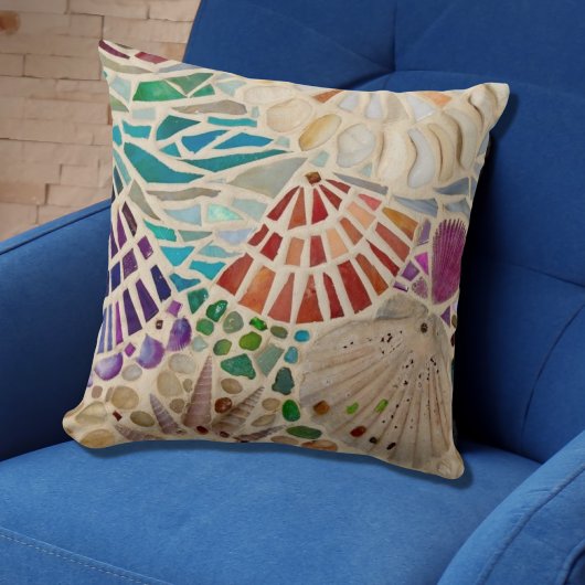飾り貝 クッション