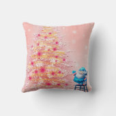 飾り雪の玉メリークリスマス クッション (裏面)