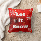 飾り雪の結晶スノーフレークのクリスマス クッション (ブランケット)