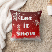 飾り雪の結晶スノーフレークのクリスマス クッション (ブランケット)