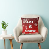 飾り雪の結晶スノーフレークのクリスマス クッション (椅子)