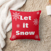 飾り雪の結晶スノーフレークのクリスマス クッション (ブランケット)