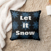 飾り雪の結晶スノーフレークのクリスマス クッション (ブランケット)