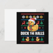 飾ろう ホールの醜いクリスマス 面白いサンタクロース シーズンカード (正面/裏面)