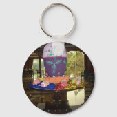 飾イースターエッグアートプリント キーホルダー (正面)