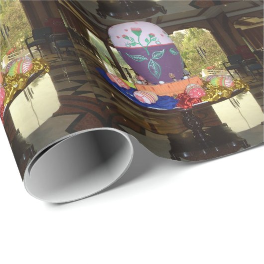 飾イースターエッグアートプリント ラッピングペーパー (ロールコーナー)