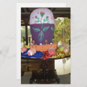 飾イースターエッグアートプリント 便箋 (正面/裏面)