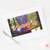 飾イースターエッグアートプリント 長方形シール (封筒)