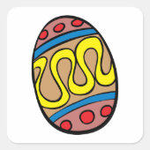 飾イースター卵 スクエアシール (正面)