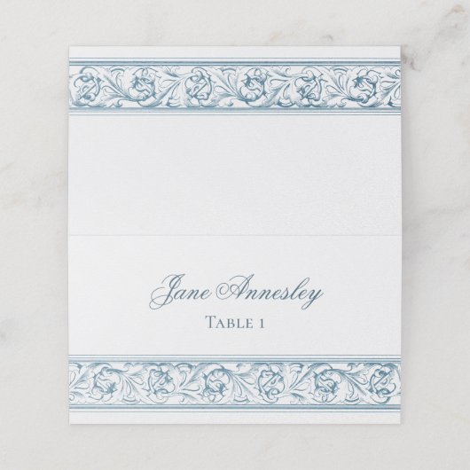 飾エレガントりバロック書道ゲスト名 プレイスカード (外部開封)