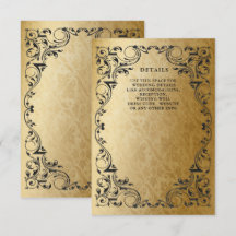 飾エレガントりブラック金ゴールド結婚詳細