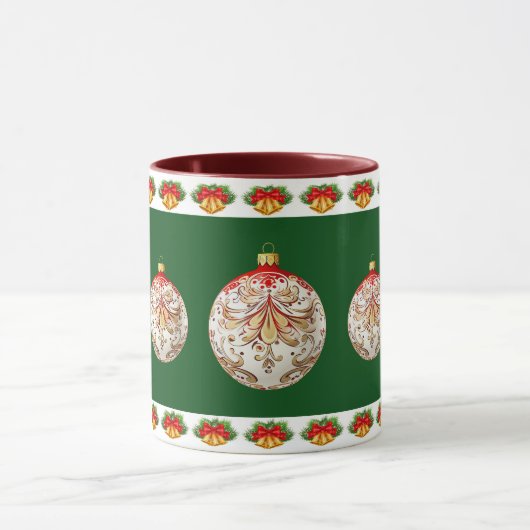 飾エレガントり植物の休日 マグカップ (中央)