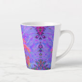 飾エレガントサイケデリックりダリア花 カフェラテマグ (右)
