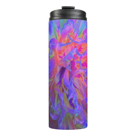 飾エレガントサイケデリックりダリア花 タンブラー (正面)