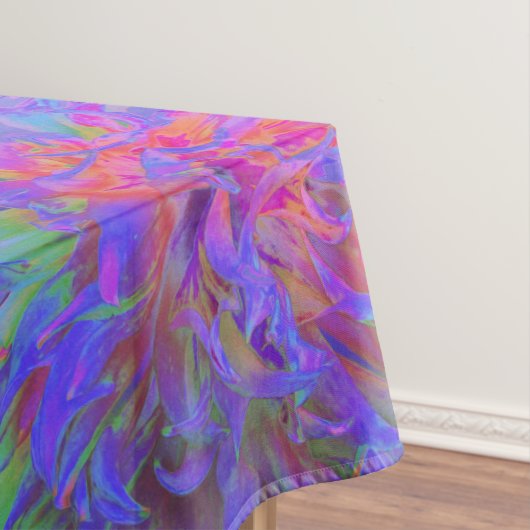 飾エレガントサイケデリックりダリア花 テーブルクロス (インサイチュ)