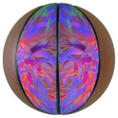 飾エレガントサイケデリックりダリア花 バスケットボール (縦)