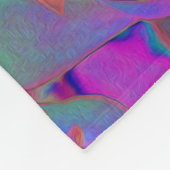 飾エレガントサイケデリックりダリア花 フリースブランケット (角)