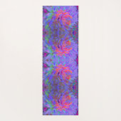 飾エレガントサイケデリックりダリア花 ヨガマット (裏面)
