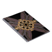 飾エレガント豪華な模様のロック ノートブック (右側)