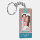 飾カスタムり柄の2枚ポートレート写真 キーホルダー (正面左)
