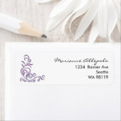 飾カスタム装スクロール差出人住所 ラベル (インサイチュ)