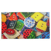 飾カラフルりボタン 枕カバー (正面右)