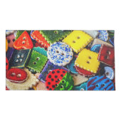 飾カラフルりボタン 枕カバー (裏面-左)