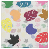 飾カラフルり葉抽象芸術図形 ファブリック (クローズアップ)